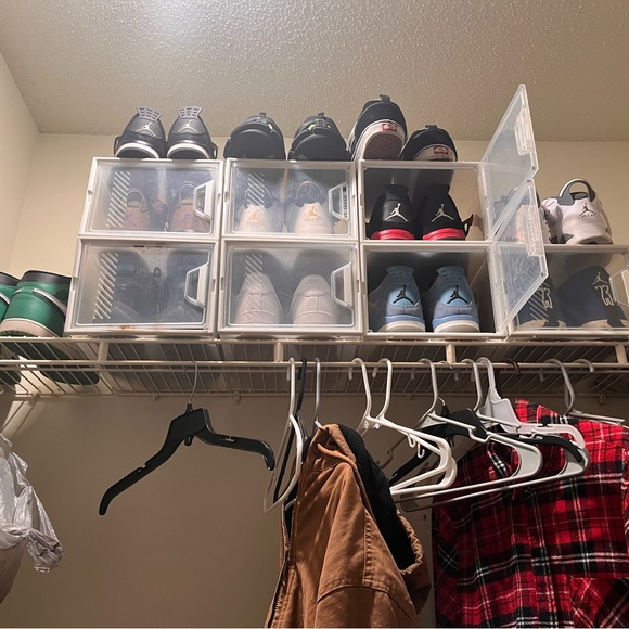 Clear Stackable Shoe Storage Boxes